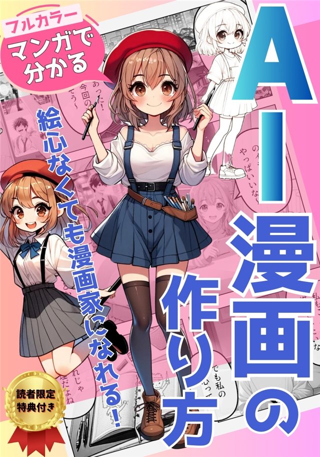 Kindle書籍『マンガで分かる AI漫画の作り方』表紙