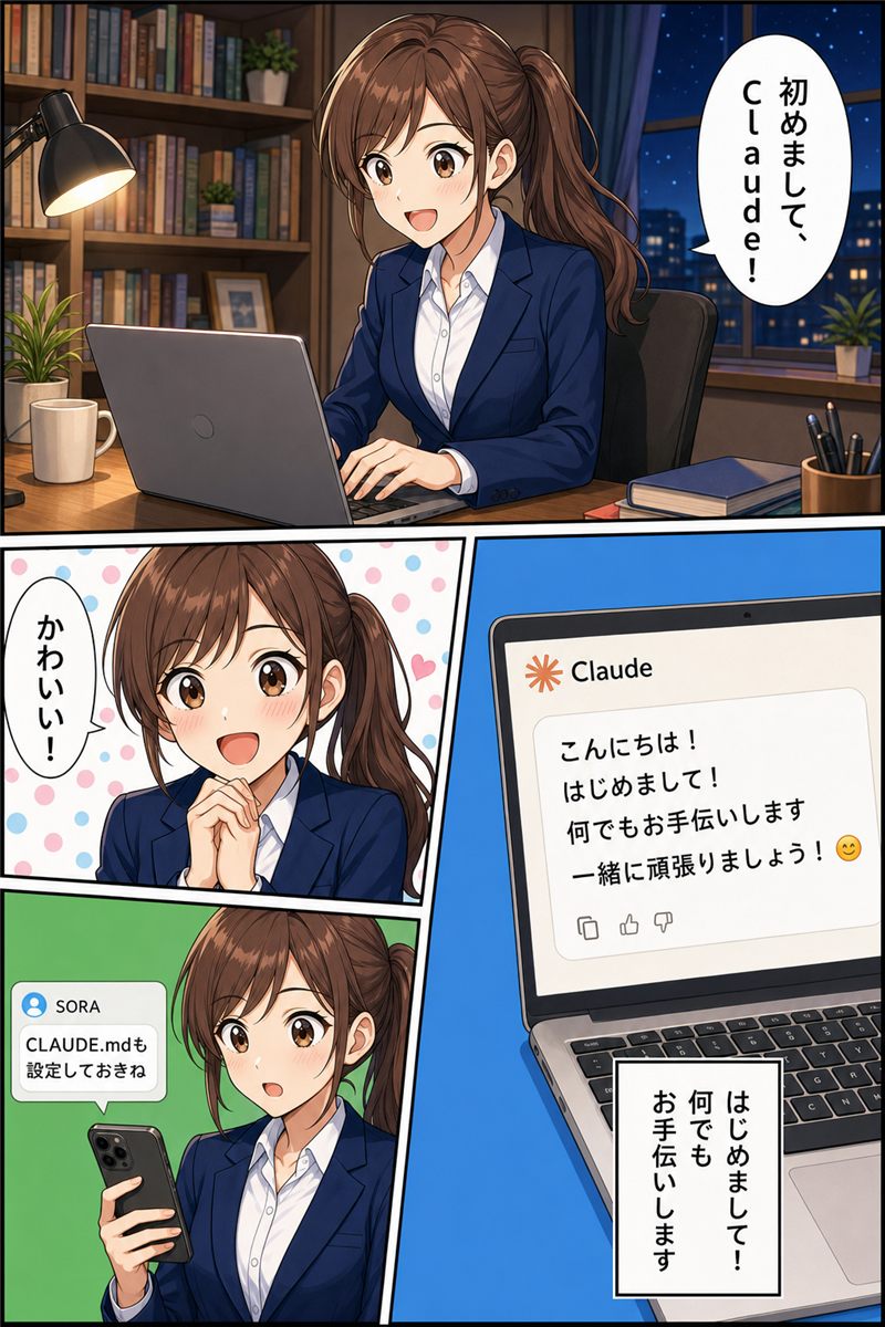 AI漫画サンプル(アニメ調のIT解説漫画)